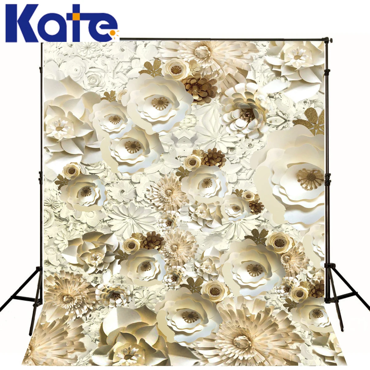

Kate Vintage Wedding Artificial-flowers Backdrops White Paper Flower Backdrop Newborn Background