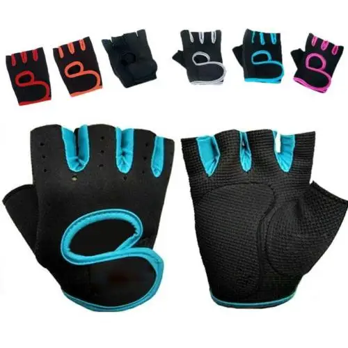 1 Pair Anti-skid Weight Lifting Gloves Breathable Gym Glove Body Building Fitness Gloves Exercise Training Wrist Glove