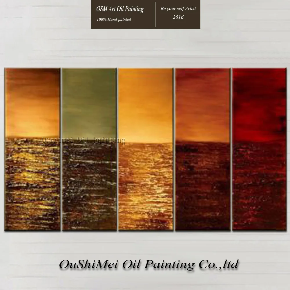 Manufacturer Directly Supply High Quality Artist Handmade Five Panels