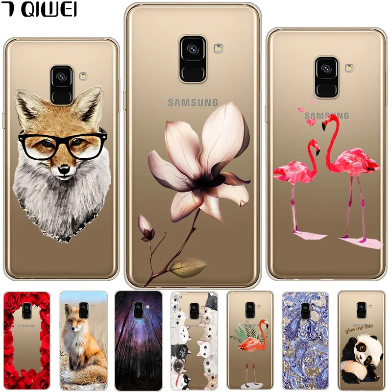 

For Samsung A8 2018 Case Clear TPU Soft Silicone Back Cover For Etui Samsung Galaxy A8 2018 Case A530 Slim Cool Cartoon 5.5 Capa