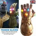 01 Светодиодный светильник Thanos Infinity Gauntlet Мстители Бесконечность войны косплей светодиодный перчатки ПВХ фигурка модель игрушки подарок Хэллоуин реквизит - Цвет: 01