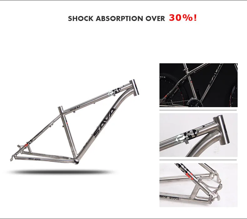 Flash Deal SAVA Titanium bicycle mountain bike Titanium frame bike 27.5 MTB mountain bike titanium mtb Ti material complete bicycle Deore 7