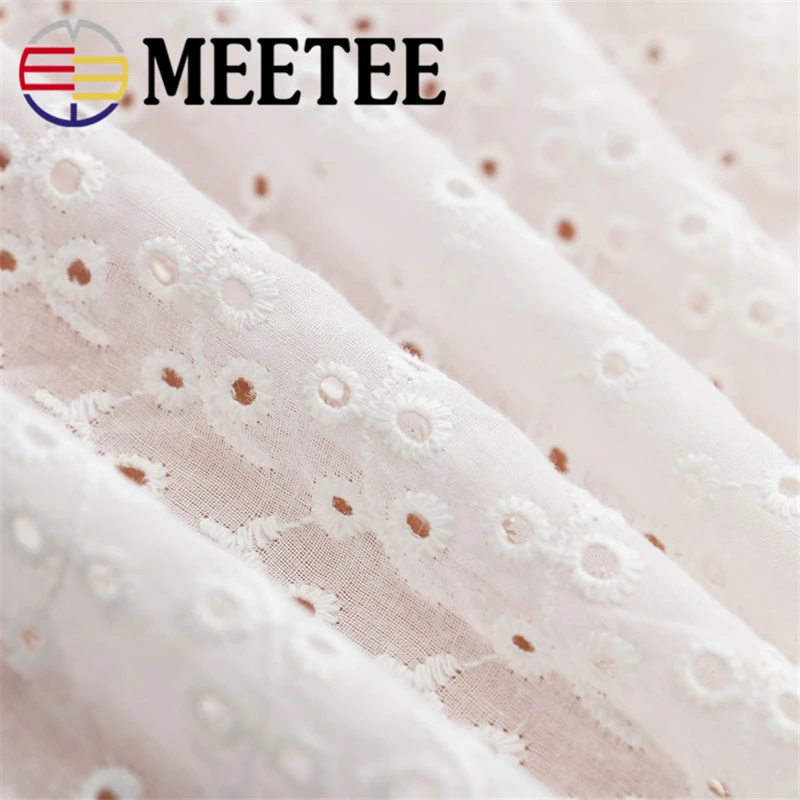 Water soluble embroidery, hollow fabric, pure cotton flower pattern