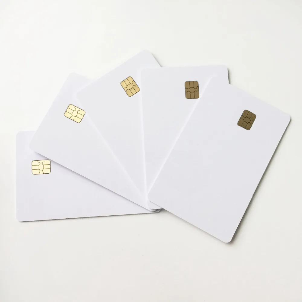 100X/лот пустые струйные контакты SLE4442 чип ПВХ карта для Членской Карты визитная