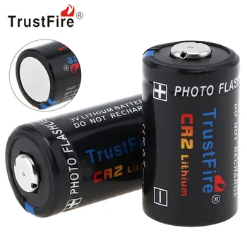 

2pcs/lot TrustFire CR2 Battery 3V 750mAh CR 2 Lithium Battery with Safety Relief Valve for LED Flashlight Headlamp Camera