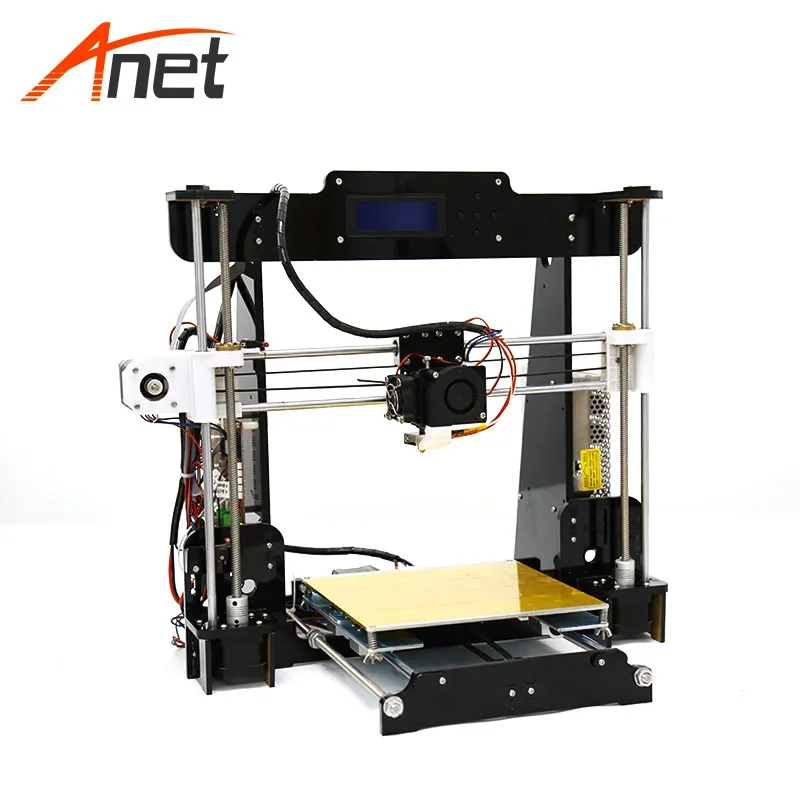 Anet DIY A8 3d принтер акриловая рамка Prusa i3 RepRap Высокая точность 220*220*240 мм Размер для