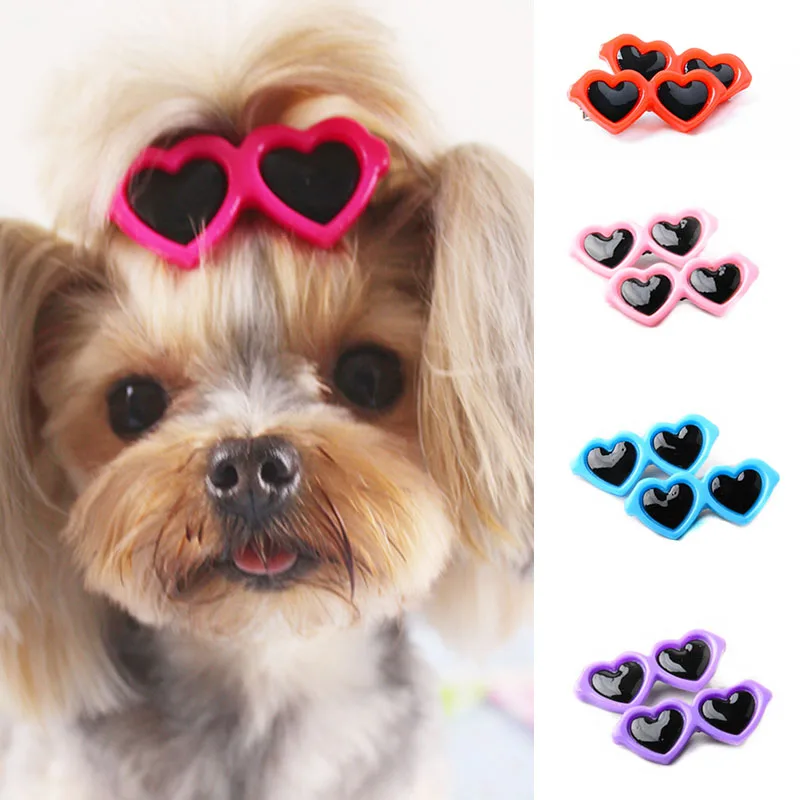 Cat Accessories 10pcs Upgraded Cute Small Sunglasses Hairpin Puppy Dog
