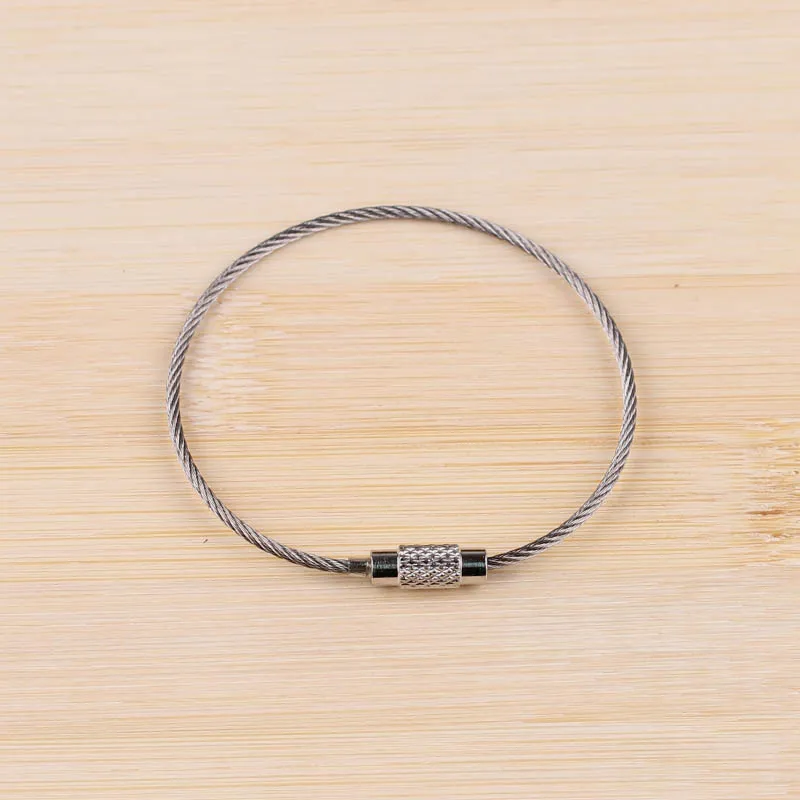 10 шт. брелок для ключей из нержавеющей стали 150 мм|keychain hanger|stainless steel wire keychainwire keychain