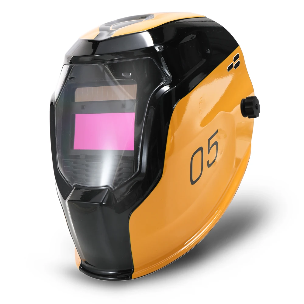

Comfortable Professional Solar Energy Automatic Changing Light Welding Mask Cap Weld Helmet with 2pcs Arc Sensors