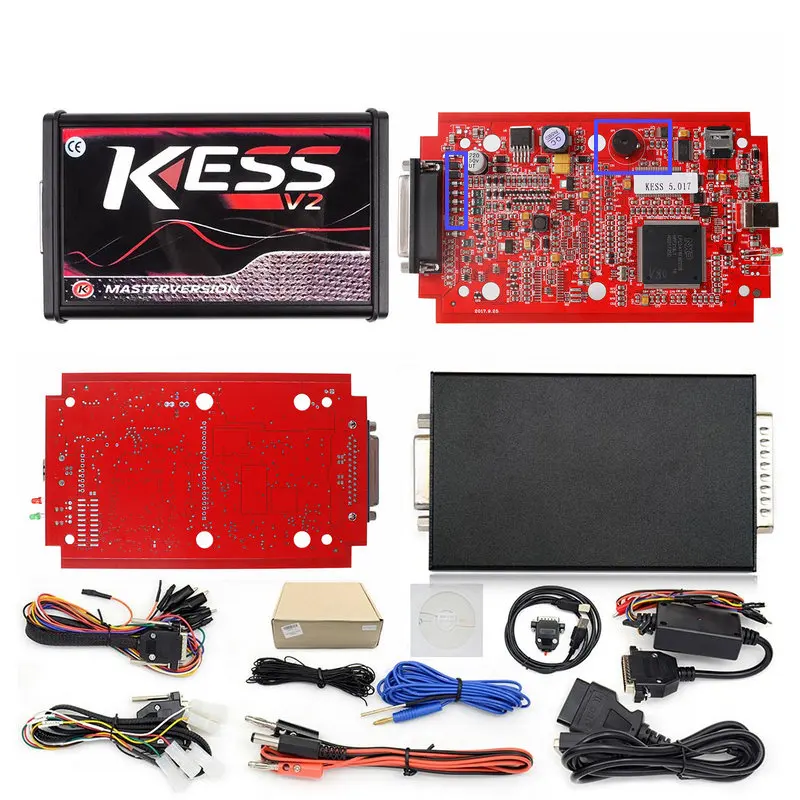 Красный KESS V5.017 V2.47 KTAG V7.020 онлайн ЕС K-TAG 7,020 V2.23 ЭБУ программист Без жетонов ограниченный OBD2 менеджер тюнинговый комплект