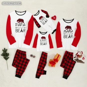 

Family Matching Clothes Christmas Pajamas Set Family Look Mother Daughter Father Kids Sleepwear Mommy and Me Nightwear Clothes