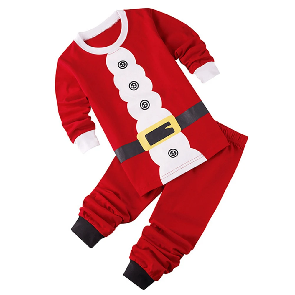 Baby Christmas Clothes Sets Santa Claus Tops+Pant Kids Clothes