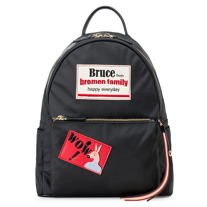 

LOEIL Backpack female bag new wave Korean fashion student bag mini campus British small backpack