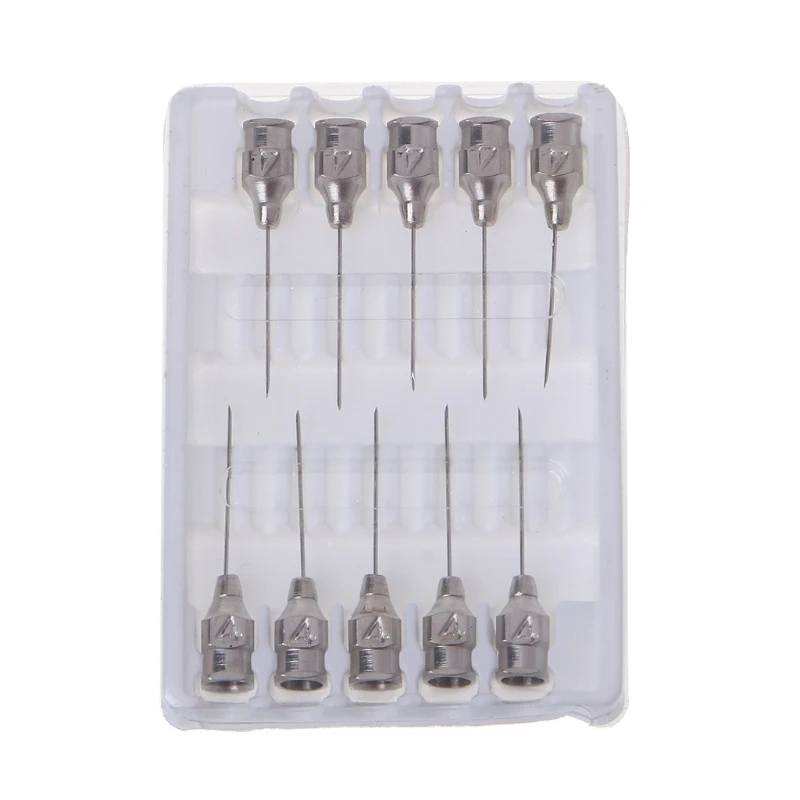 

10pcs Stainless Steel Syringe Needles For Livestock Chicken Sheep Hog Cattle