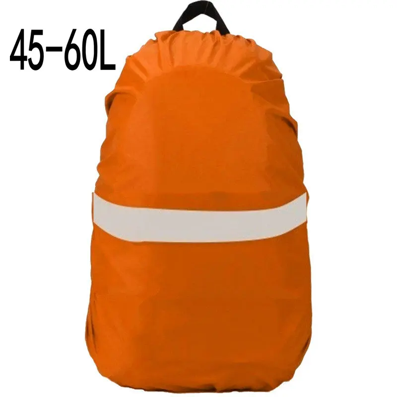 15-80L регулируемый водонепроницаемый рюкзак, дождевик для альпинизма, пешего туризма, рюкзак со светоотражающими полосками, переносной чехол для спортивной сумки на открытом воздухе - Цвет: Orange45-60L