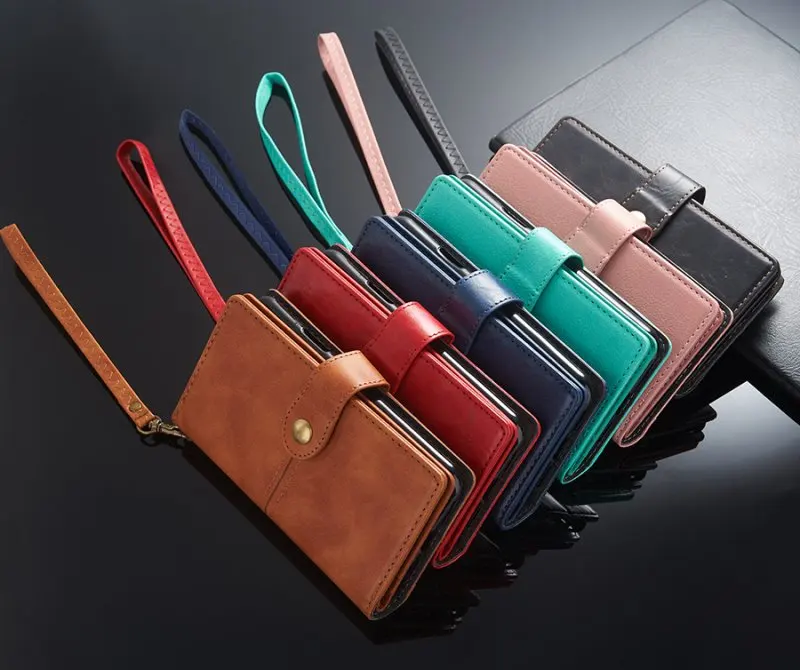 Wallet Case for iPhone XS Case Leather Vintage Flip Cover for iPhone 6 6s 7 8 Plus X XR XS Max Cases Card Holder Multi Function (7)