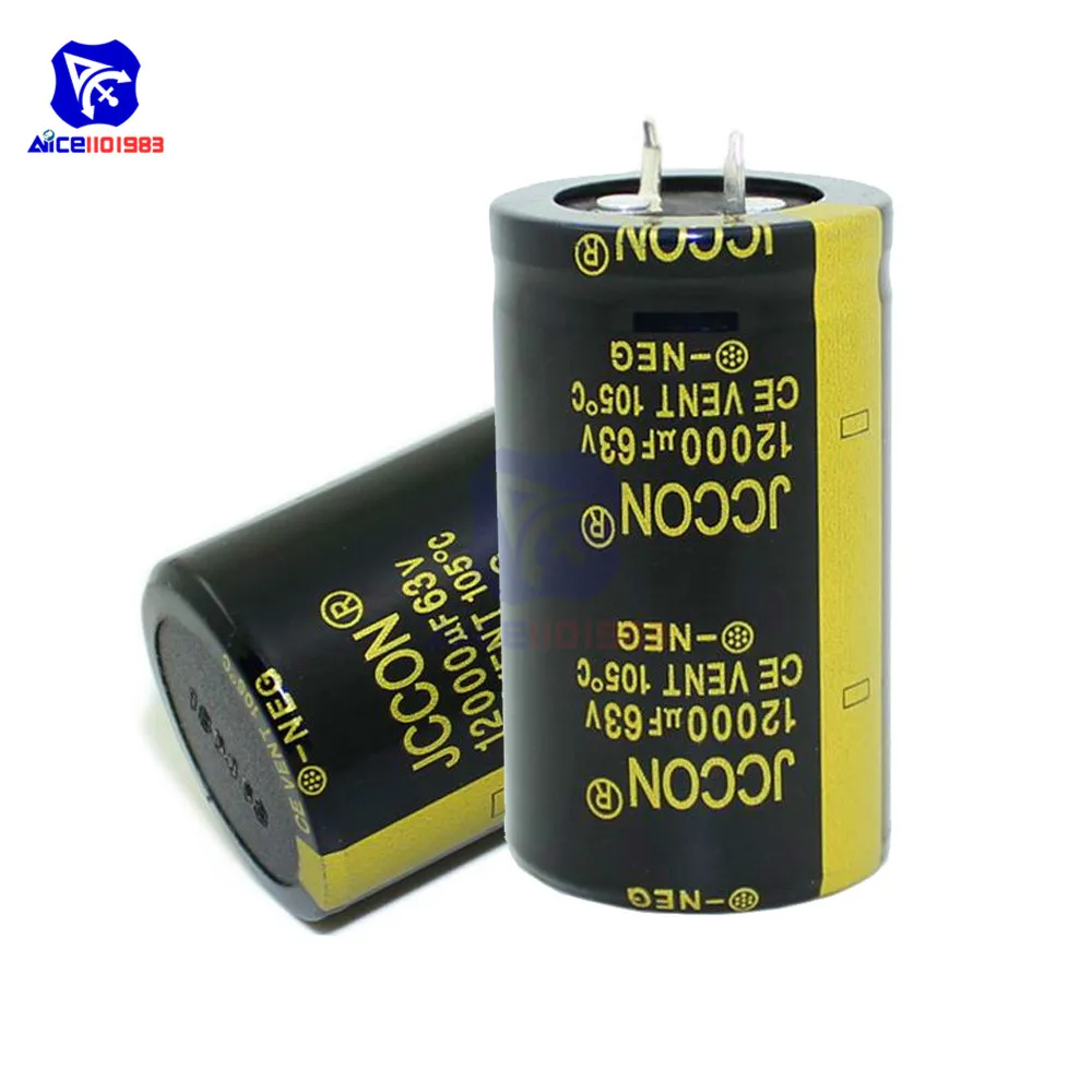 1x 63V 12000uF Amplifier Audio Power Filter Electrolytic Capacitor 105°C 30x50mm