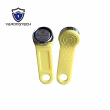 5 шт. Ibutton DS1990A-F5 TM1990 с металлическим кольцом желтая рукоятка
