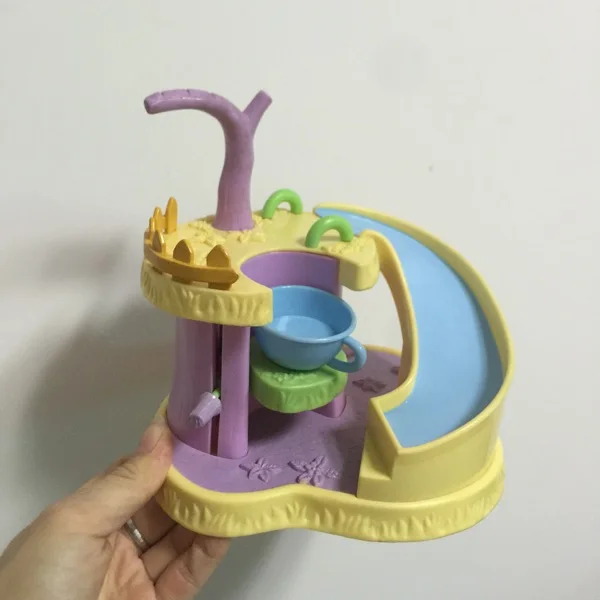 

hot sale Baby slide plastic toy suit for 6cm doll play house toy plastic toy gift for children
