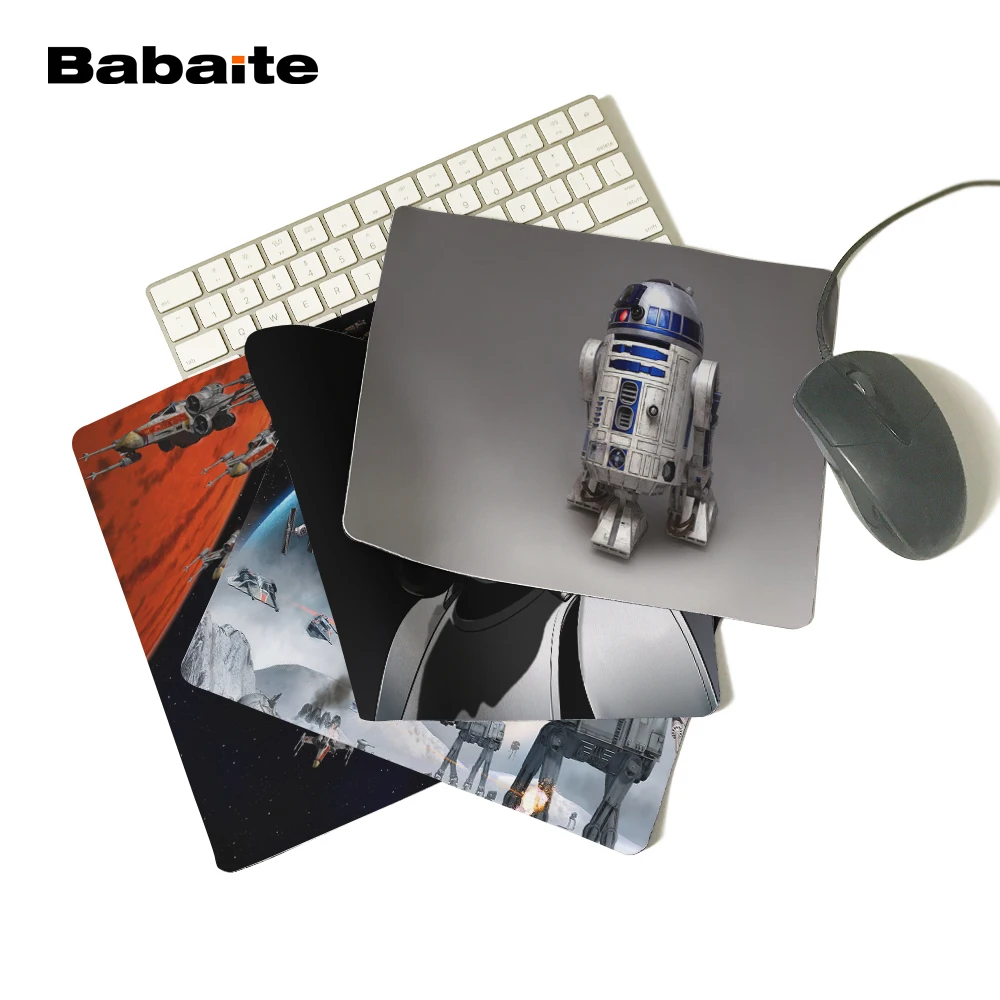 Babaite Top Game Mouse Pad Print Star Wars R2D2 Robot Style Durable Anti-slip Mouse Mat for Optical Mouse Pad Babaite Top Game Mouse Pad Print Star Wars R2D2 Robot Style Durable Anti-slip Mouse Mat for Optical Mouse Pad