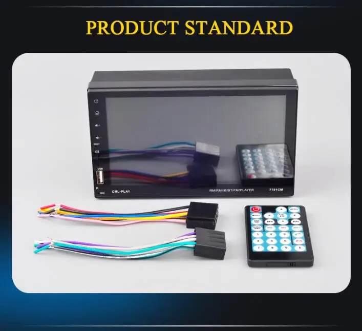 Harga 2DIN Radio Menyentuh Layar Mendukung Kamera Belakang Pemain Mobil Stereo FM TF USB Bluetooth Cermin Layar Link untuk ponsel Android