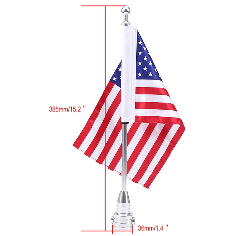 2 шт. высокое качество мотоцикл Задняя сторона крепление флаг Полюс США флаг для Harley-Davidson пользовательские Sportster 1200 низкий XL мотоцикл
