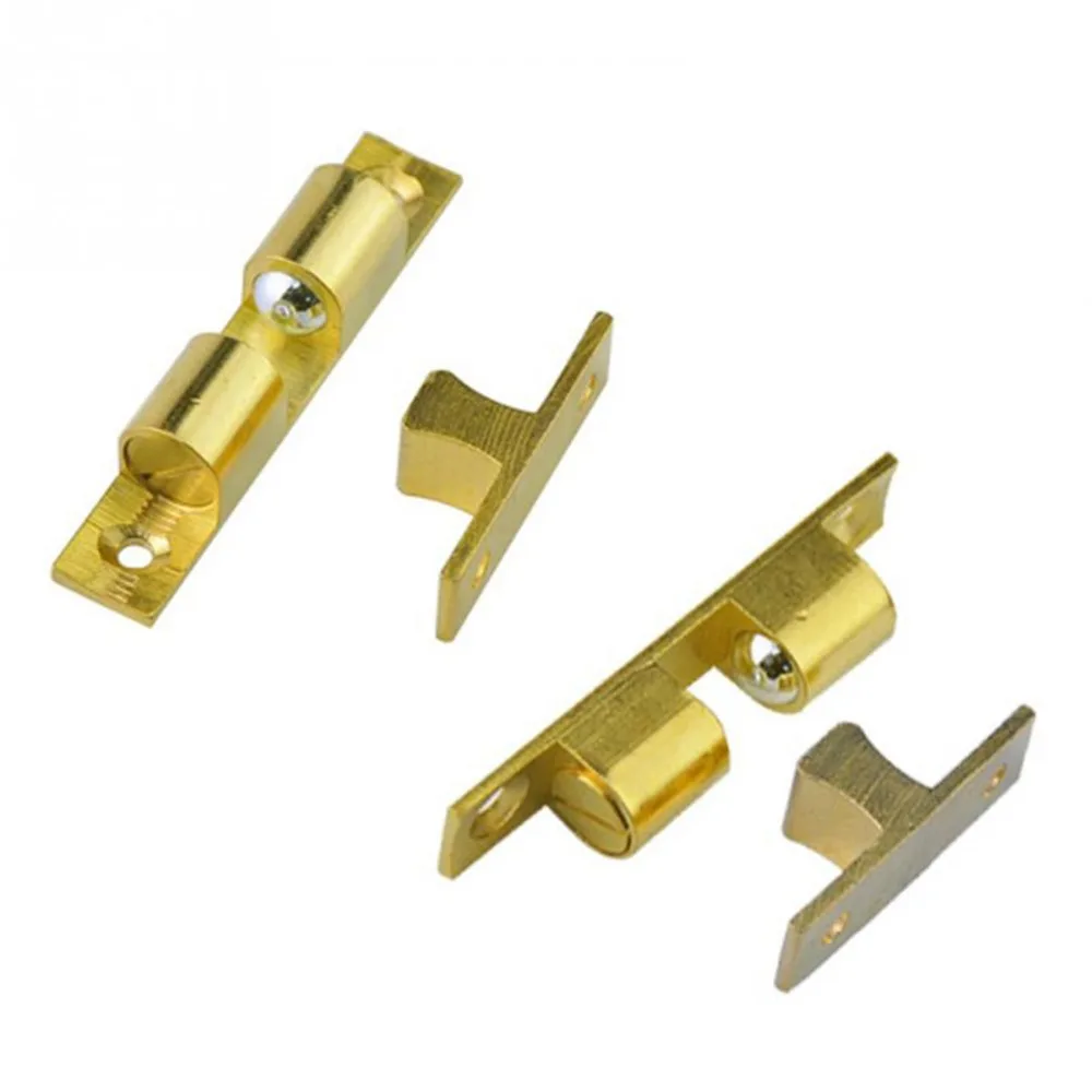 4 type Solid Brass Polish Double Ball design Catch Hardware