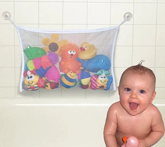 New Baby Kids Bathing Fun Time Bath Tub Toy Organizer Storage Bag Hot