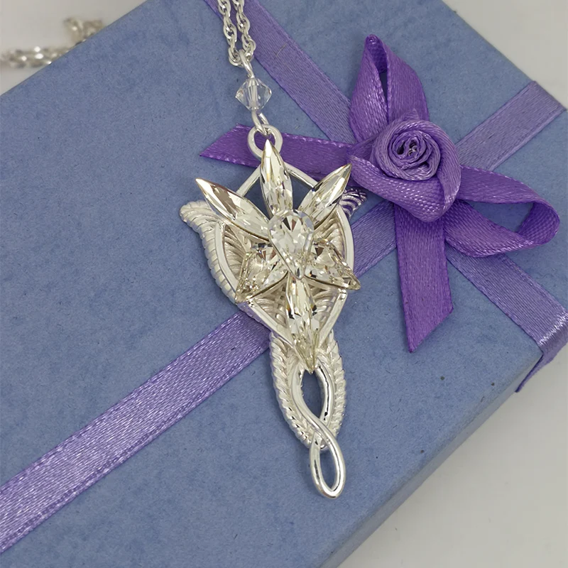 925 пробы серебряный кулон Arwen Evenstar с серебряной цепочкой ювелирные изделия из фильма модный подарок для подруги жены подарок на день рождения