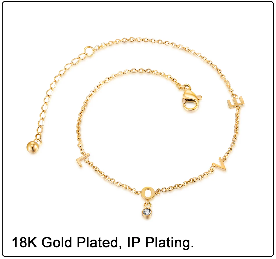 Anklet Bracelet Stainless Steel (3)