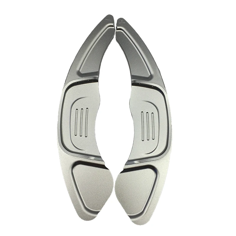 Новые Алюминиевые весло для переключения рулевого колеса удлинители переключения для Volkswagen VW Golf 7 MK7 R GTI Scirocco автомобильные аксессуары - Цвет: silver