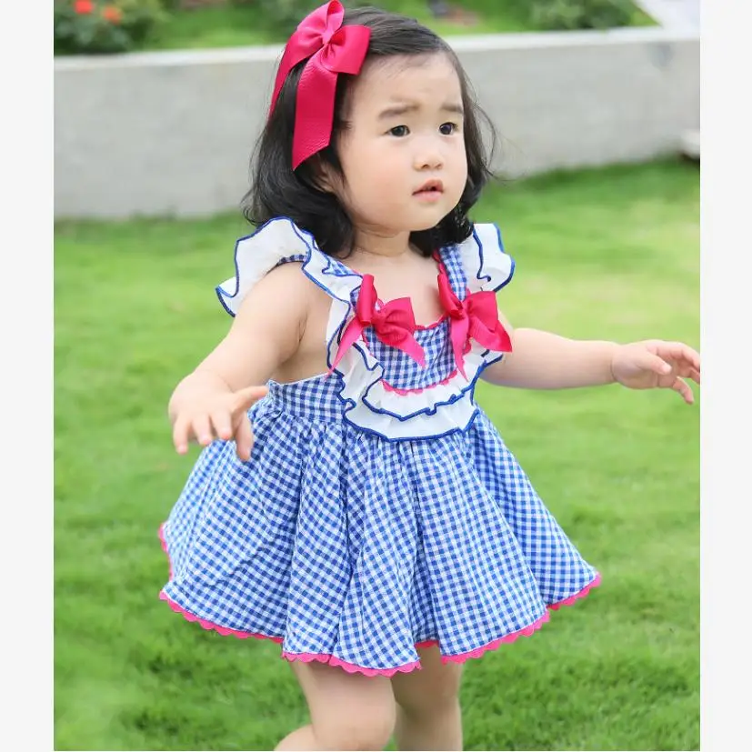 

2019 Summer New Spanish Princess Dress For Girls Cotton Print Cute Dress Birthday Party Dress Modis Kids Clothes Vestidos Y1371
