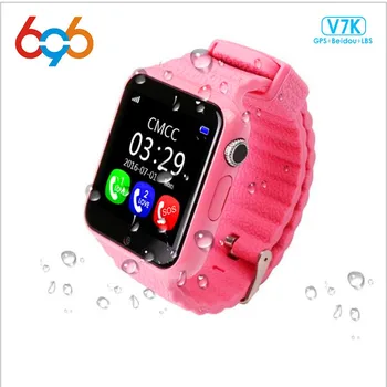 

696 Children Security Anti Lost GPS Tracker Waterproof Smart Watch V7K 1.54'' Screen Camera Kid SOS Emergency Android&IOS