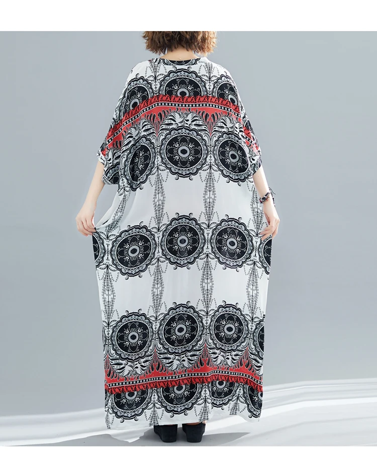 Boho Dress Bohemian Oversize Women Dress Summer Elegant Plus Size Long Maxi Dresses for Women Beach Casual Vestidos Mujer 2019  7