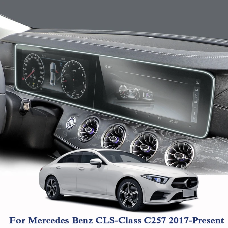 2 шт. для Mercedes Benz CLS-Class C257 2017-2019 автомобильный Стайлинг gps навигации Экран Стекло