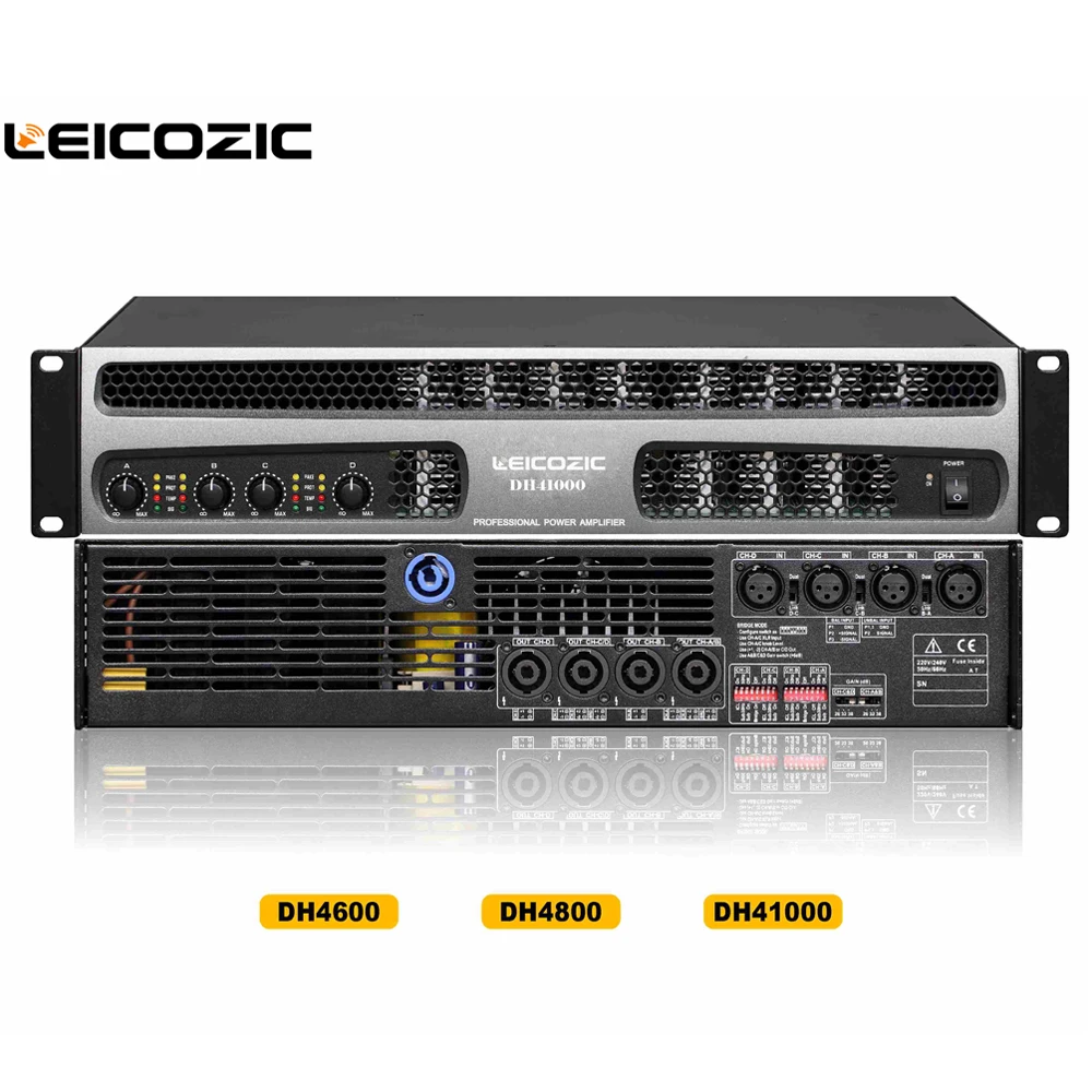 Leicozic DH41000 Professional power amplifier 1000w 4