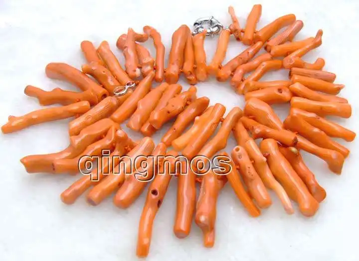 6*50mm Genuine Red branch coral Collier Femmes Bijoux Collier long 20/" nec5532