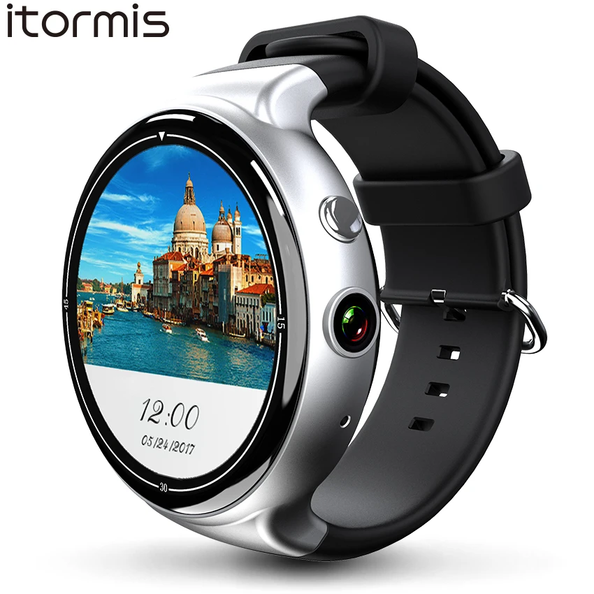 

ITORMIS Android 5.1 Smart Watch Smartwatch Wristwatch MTK6580 16G ROM 2G RAM 3G SIM WiFi Sport Fitness 2MP Camera GPS Heart Rate
