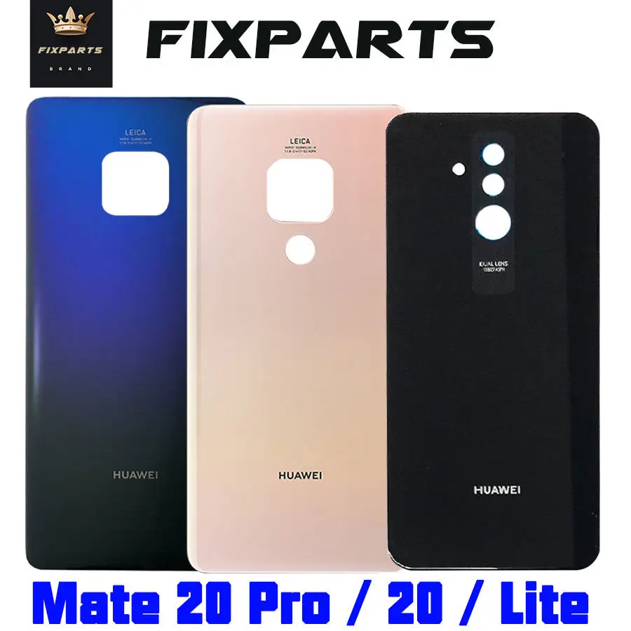 

Original Huawei Mate 20 Lite Battery Cover Back Glass Panel Rear Door Housing Case For Huawei Mate 20 Pro Battery Cover Mate20