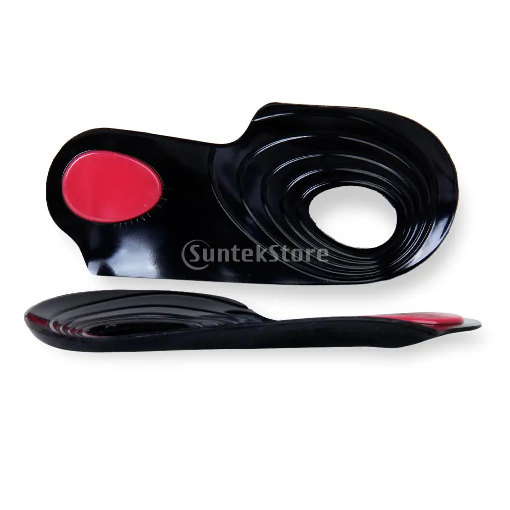 

New 3/4 Length Adhesive Gel Foot Massage Insoles Weight Loss Shoe Pads for Pain Relief/Knock Knees Correction