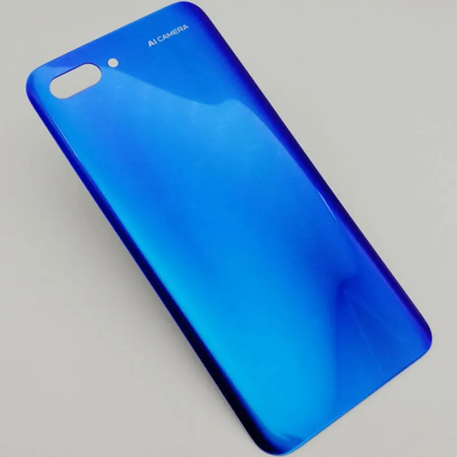 10 шт.,, Новое поступление, 3D стекло, для huawei honor 10, honor 10, корпус телефона, задняя крышка, чехол на дверь, с клейкой наклейкой - Цвет: Blue