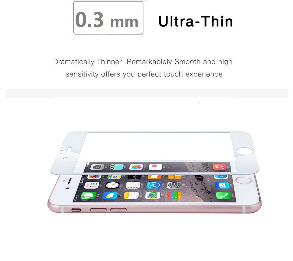 Thouport полное покрытие закаленное стекло для iphone 6 6S Plus 7 8 XS Max Защитная пленка