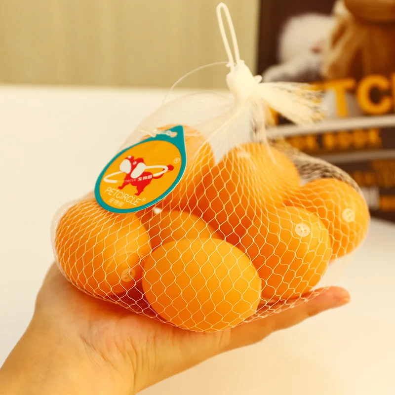 Poodle Pets dog Sound Toys The Ball Puppy Small-sized Dog Training Mutual Action Baby Egg String Bag 10 Individual Suit | Дом и сад