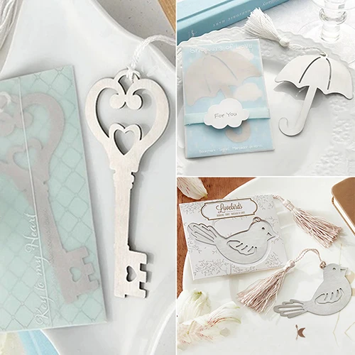 

Beautiful Ring Umbrella Key Bird Metal Bookmark Festival Wedding Party Xmas Gift