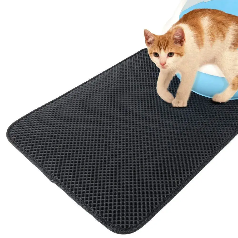 

Waterproof Pet Cat Litter Mat EVA Double Layer Cat Litter Trapping Pet Litter Cat Mat Clean Pad Products For Cats Accessories