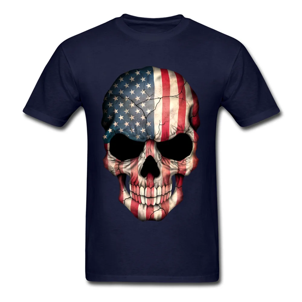 American Flag Skull_navy
