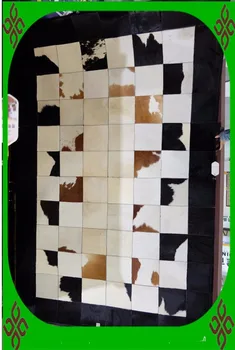 

2018 free shipping 100% natural genuine cowhide carpet backing fabric