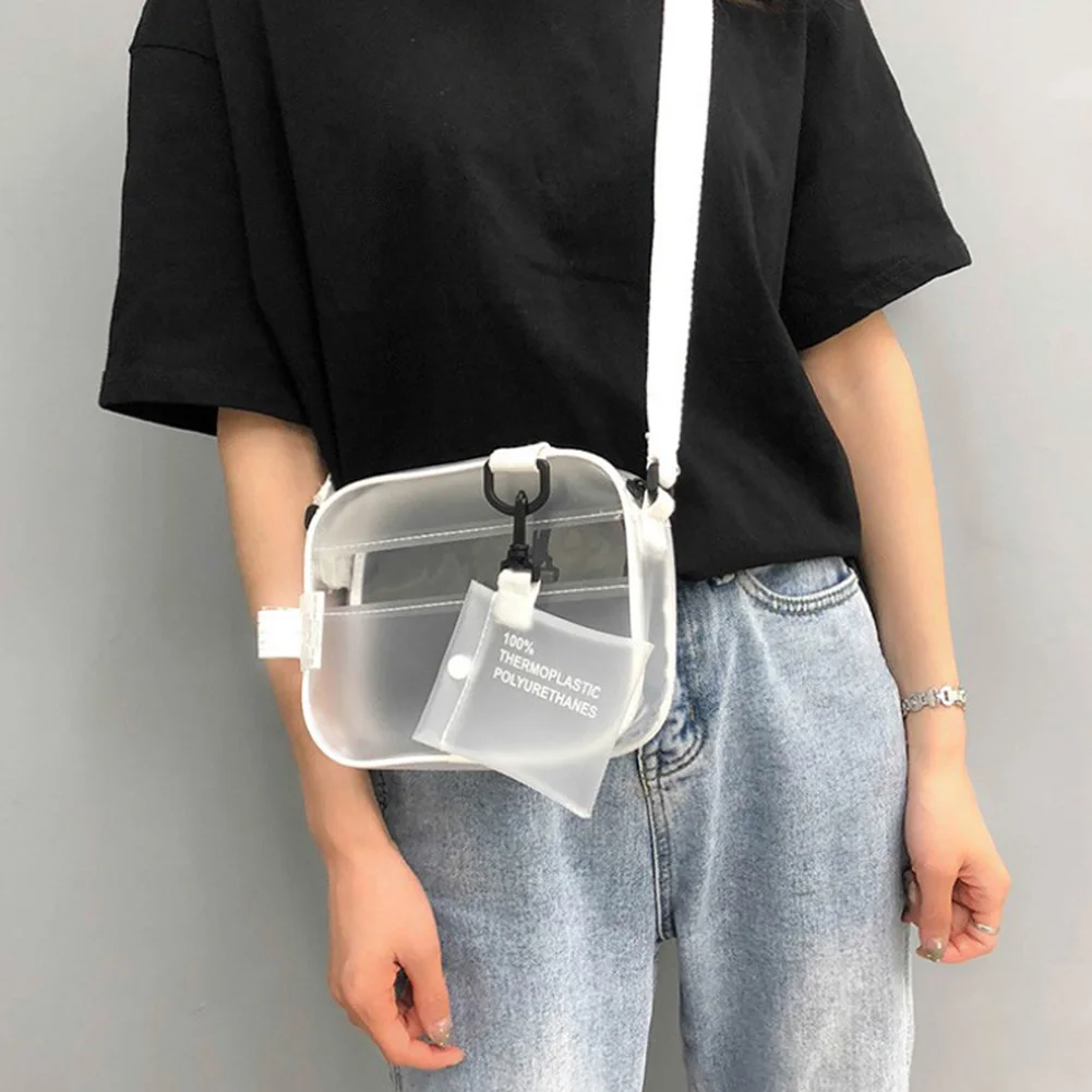 white clear bag