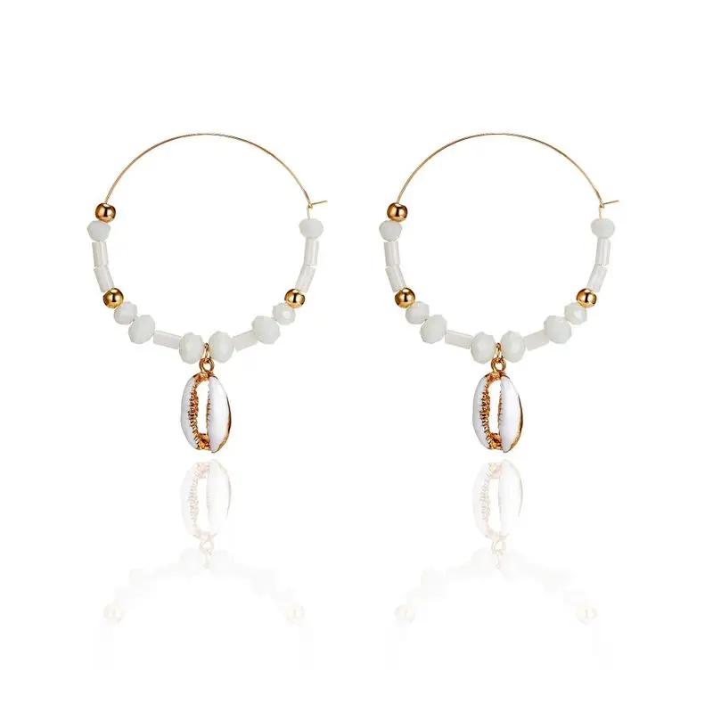 

2019 New Real Brincos Speed To Sell Through Ebay Cross-border Fashion Jewelry Wampum Summer Beach Wind Ins Long Earrings Stud