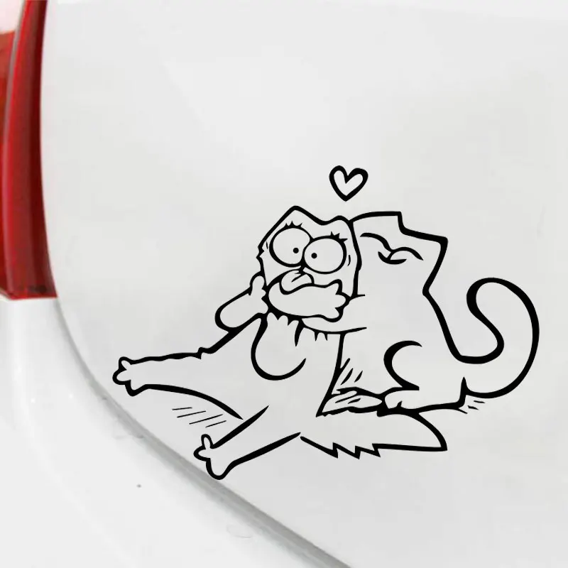 

Lovely Cartoon Cats Car Funny Sticker Automotive Adhesive Vinyl Goods Cars Styling And Decals Products Love Laptop Window Decals